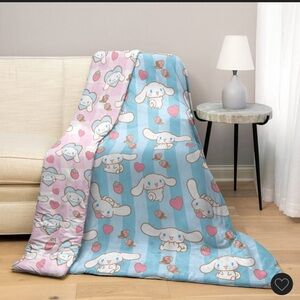 Sanrio Pink and Blue Cinnamoroll Blanket
